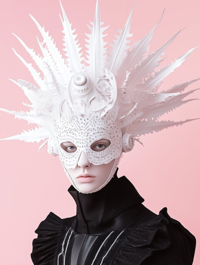 Avant-Garde Headpiece and Mask