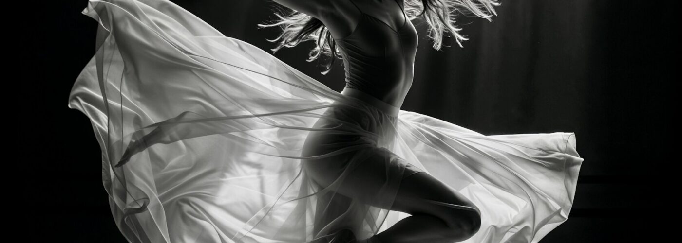Ballerina in Mid-Pirouette