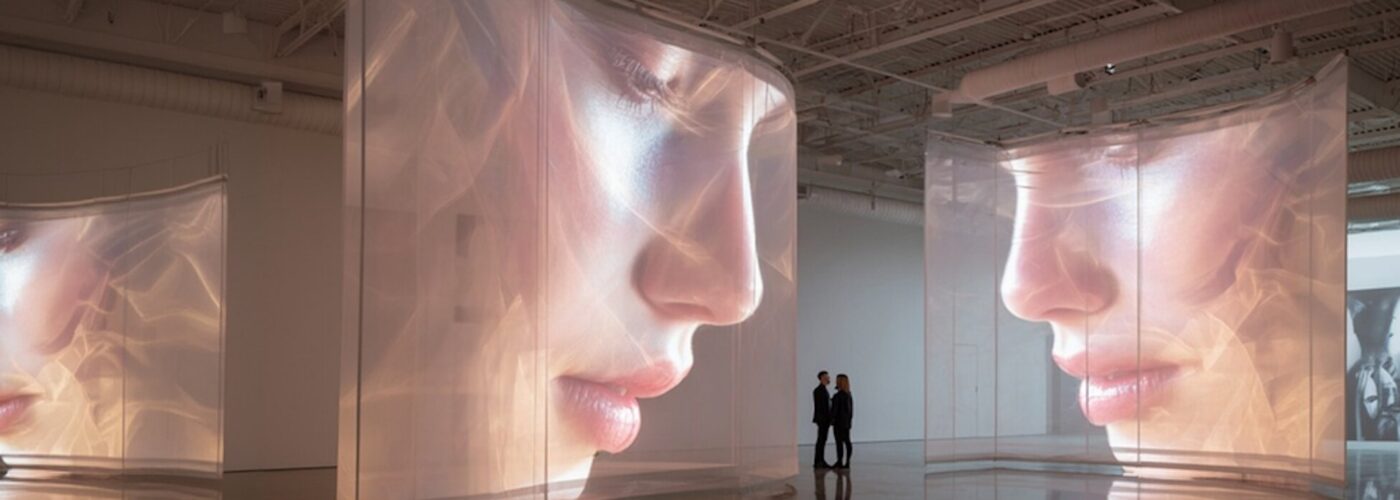 Modern Art Gallery Scene